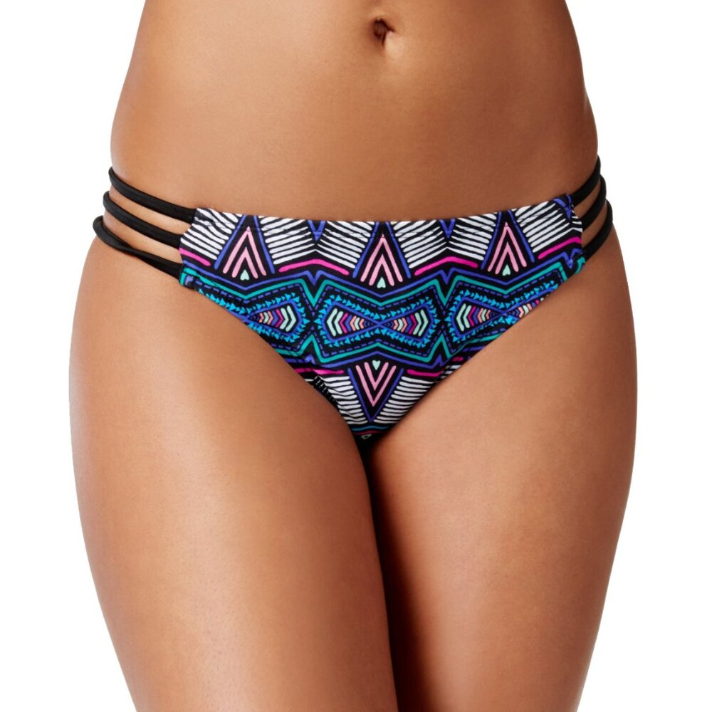 Bikini Nation Juniors' Brush Hour Strappy Hipster Bikini Bottom NWT